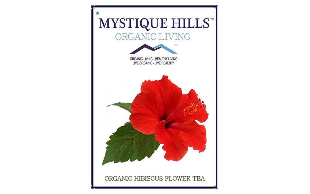 Mystique Hills Organic Hibiscus Flower Tea   Box  100 grams